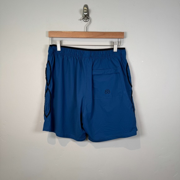 Brutal Buddha Shorts Blue Lined Elastic Pull On Waist Gym Workout Size Xlarge XL - Picture 2 of 11